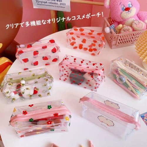 クリアコスメポーチ｜オリジナルグッズ・小ロット製作